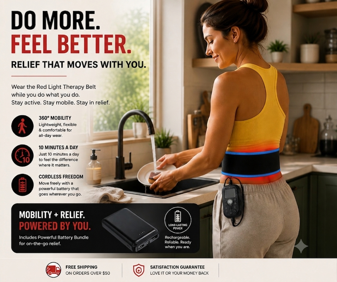 Red Light Therapy Belt & Battery Bundle – Complete Wireless Kit