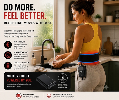Red Light Therapy Belt & Battery Bundle – Complete Wireless Kit