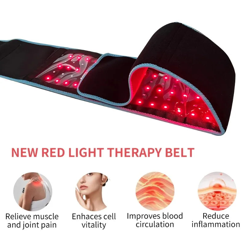 Premium Red Light Therapy Belt – Dual Wavelength (660nm & 850nm)