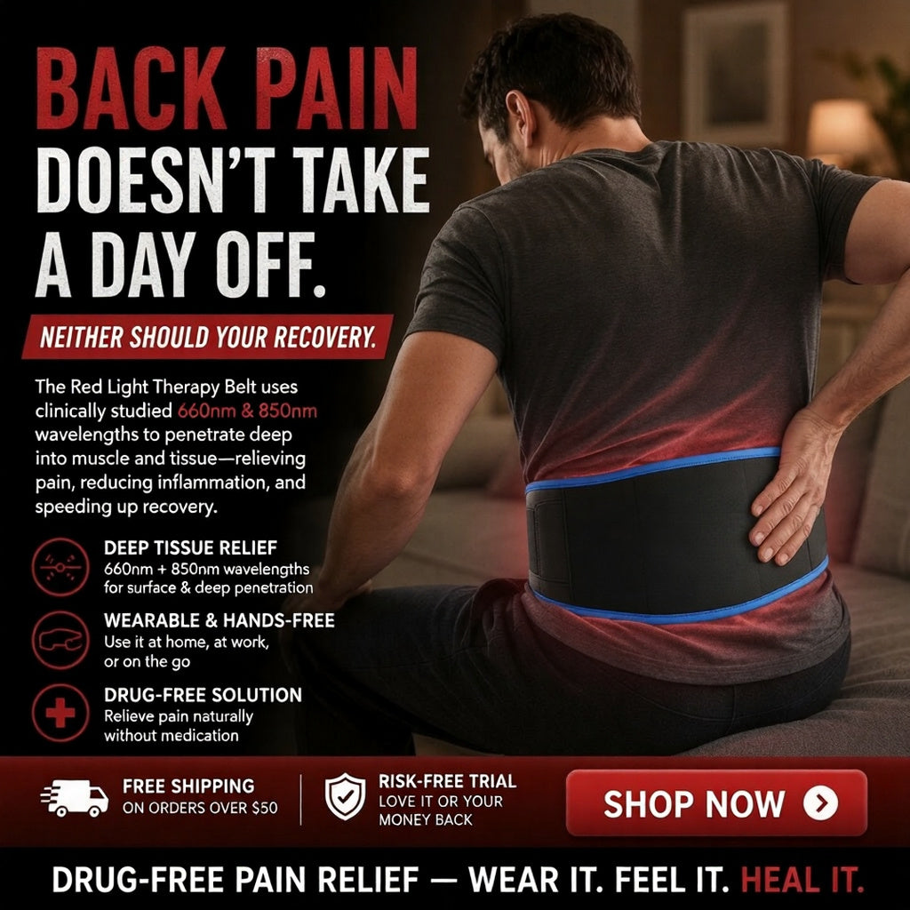 Wearable Red Light Therapy Belt – Relieve Pain & Recover Faster at Home