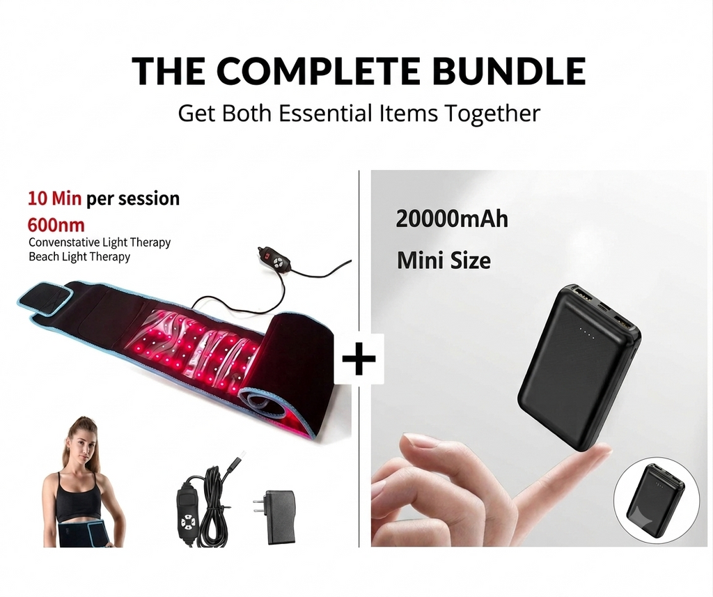 Red Light Therapy Belt & Battery Bundle – Complete Wireless Kit